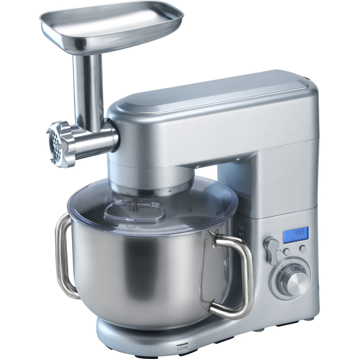 Professional Countertop Planetary Mixer 10 Litres With Meat Grinder &Amp; Sausage &Amp; Pasta Maker 1.5k W Stainless Steel | Sm2088 G