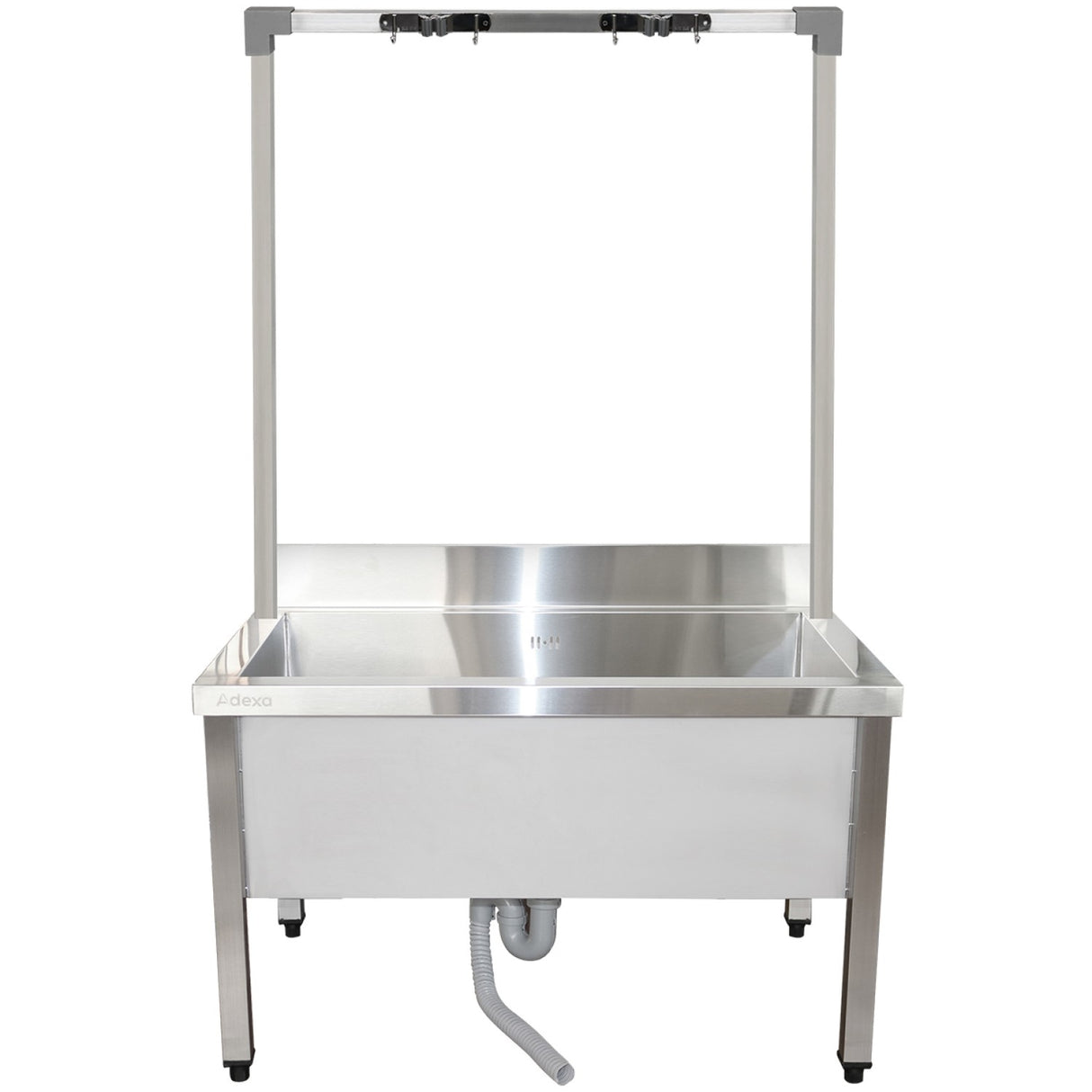Commercial Stainless Steel Mop Sink With High Rack &Amp; 2 In 1 Mop Holder 1000x600x550mm | Smsjyhr10060