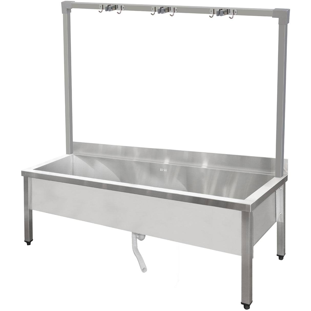 Commercial Stainless Steel Mop Sink With High Rack &Amp; 2 In 1 Mop Holder 1500x600x550mm | Smsjyhr15060
