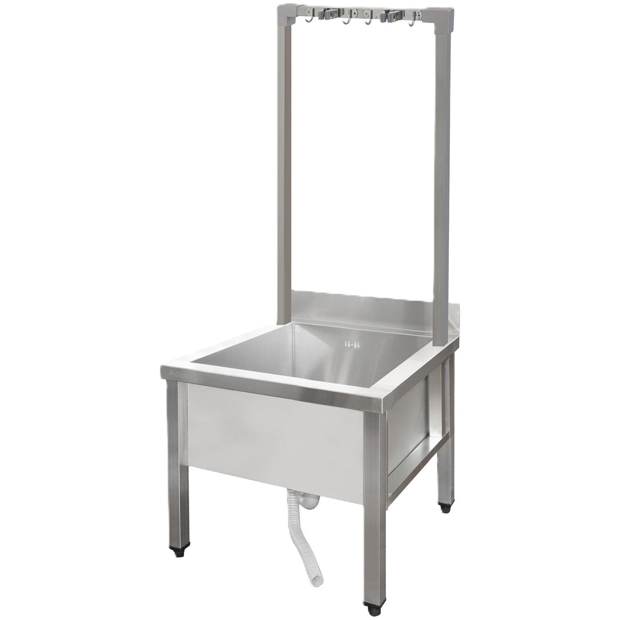 Commercial Stainless Steel Mop Sink With High Rack &Amp; 2 In 1 Mop Holder 600x600x550mm | Smsjyhr6060