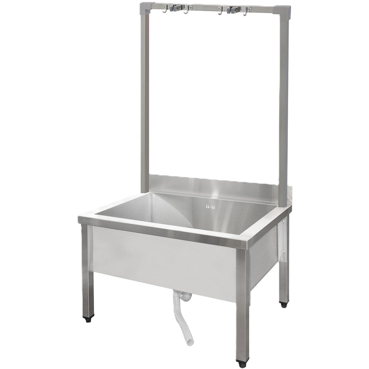 Commercial Stainless Steel Mop Sink With High Rack &Amp; 2 In 1 Mop Holder 800x600x550mm | Smsjyhr8060