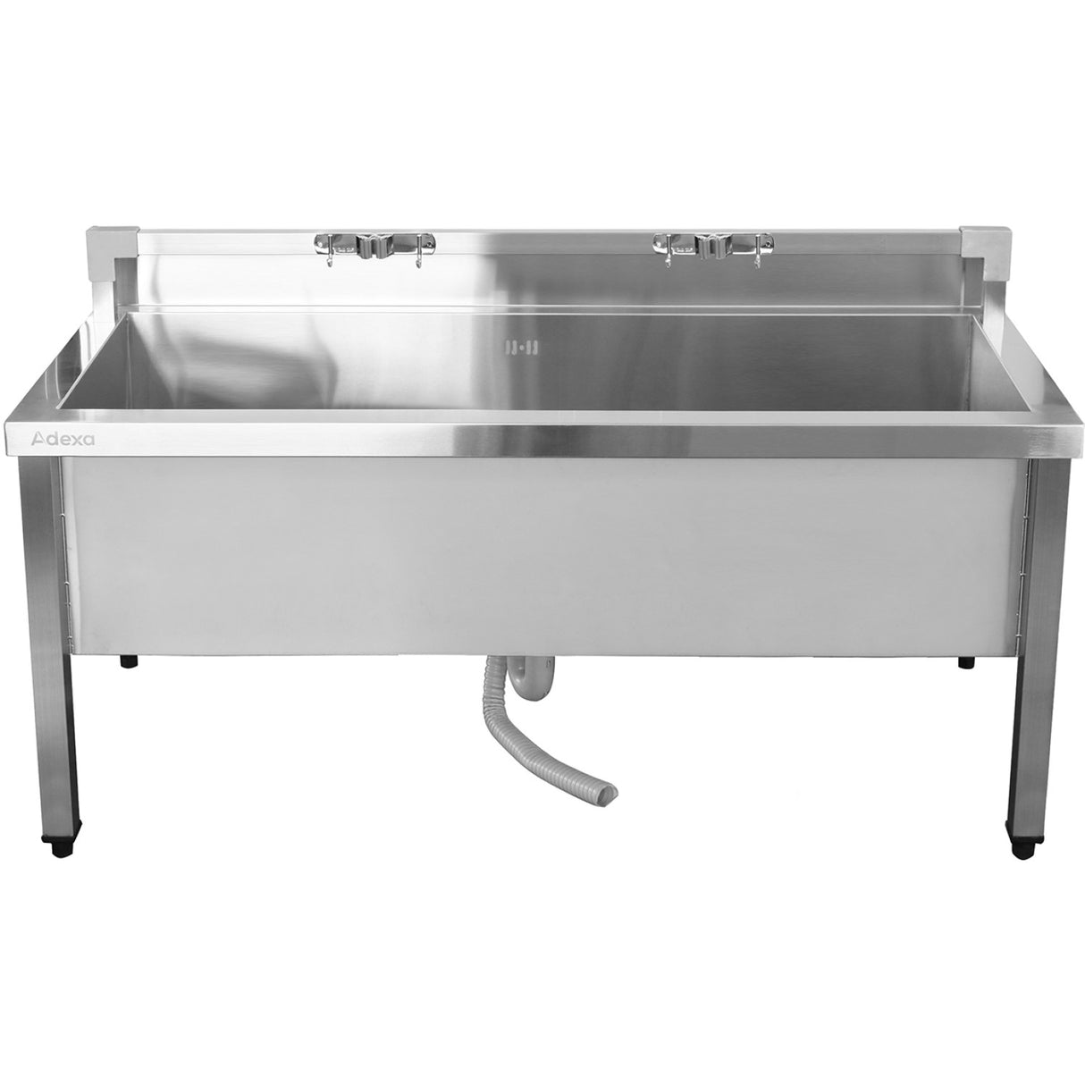 Commercial Stainless Steel Mop Sink With Low Rack &Amp; 2 In 1 Mop Holder 1200x600x550mm | Smsjylr12060