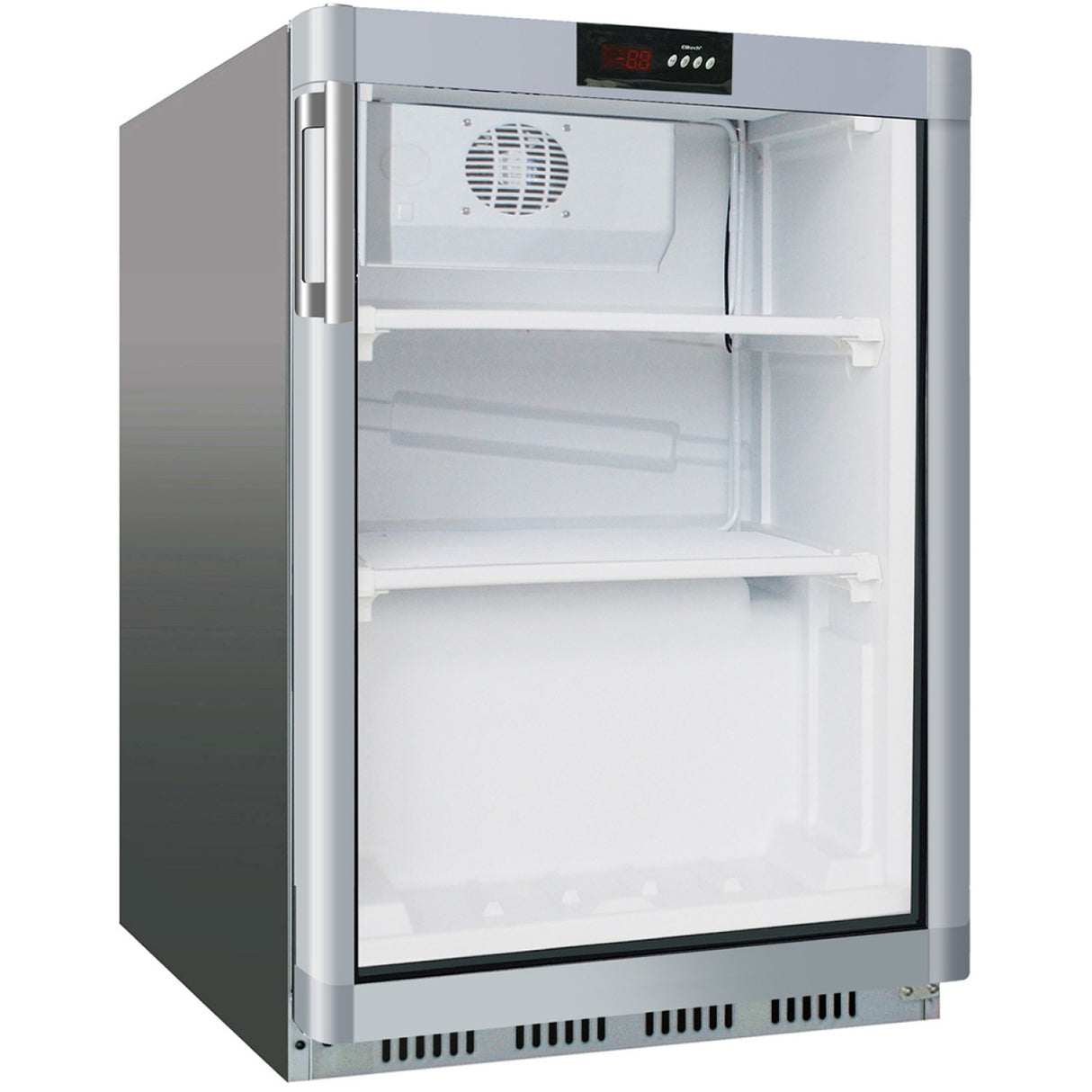 Commercial Refrigerator Undercounter 130 Litres Stainless Steel Single Glass Door | Sr200 G