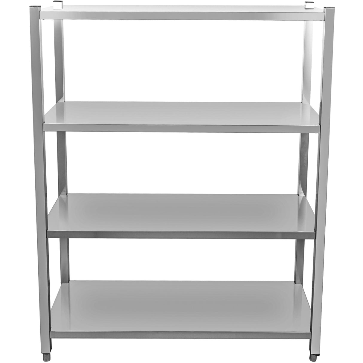 Commercial Shelving Unit 4 Tier Stainless Steel 1000x500x1500mm | Ssb10050