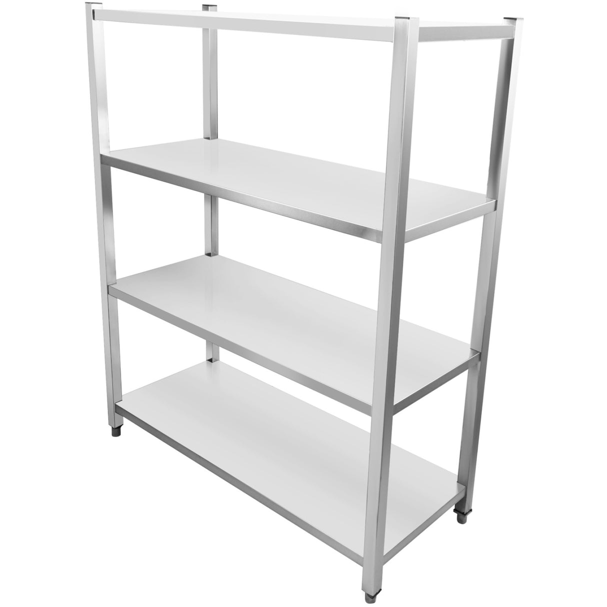 Commercial Shelving Unit 4 Tier Board Stainless Steel 1200x500x1500mm | Ssb12050