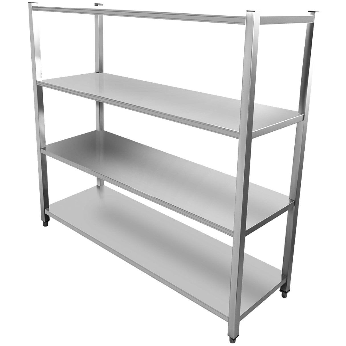 Commercial Shelving Unit 4 Tier Stainless Steel 1800x400x1500mm | Ssb18040