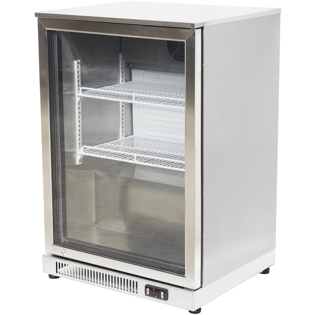 Back Bar Cooler 1 Hinged Door 128 Litres Stainless Steel | Ssbc01 P