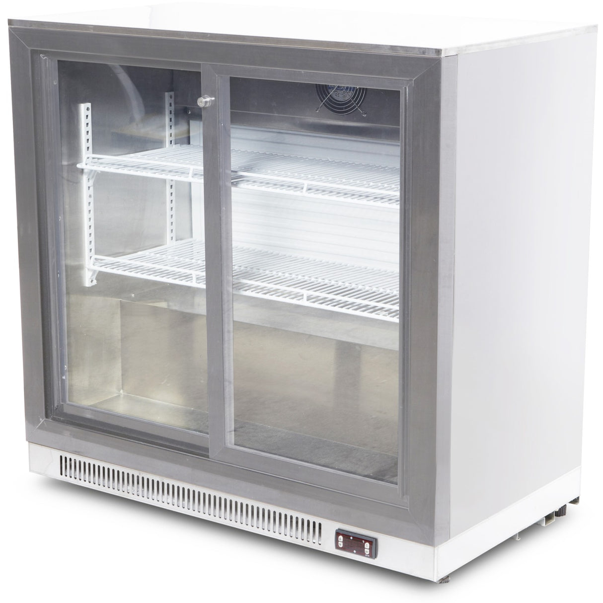 Back Bar Cooler 2 Sliding Doors 220 Litres Stainless Steel | Ssbc02 Ps