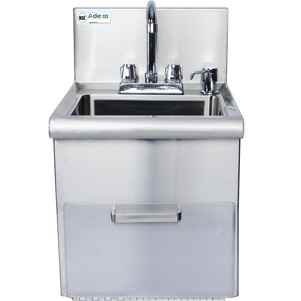 Hand Wash Sink With Faucet &Amp; Soap Dispenser &Amp; Paper Towel Dispenser Back Splash Stainless Steel | Sshws1614