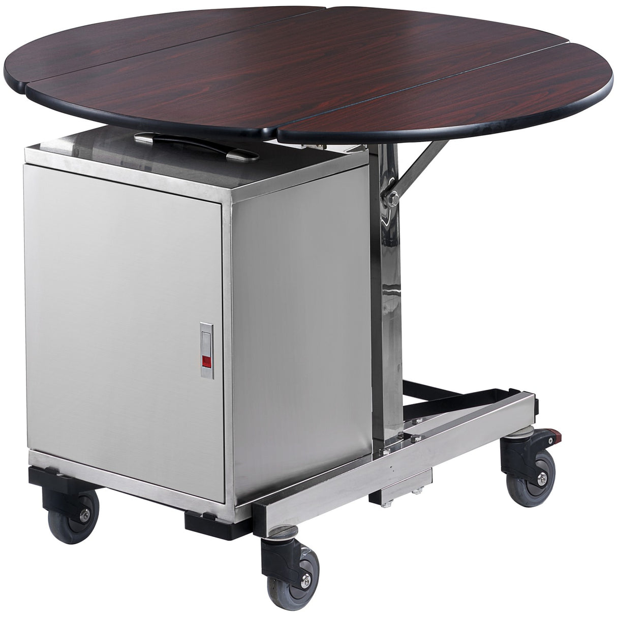 Foldable Hotel Serving Table Redwood Finish 1080×910×760mm | St01