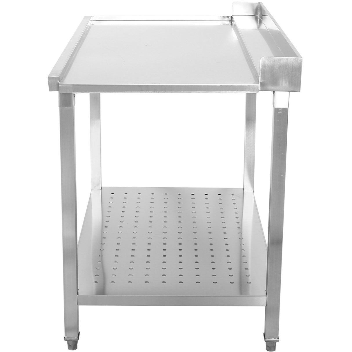 Unloading Table Left Side 1100x650x850mm With Bottom Shelf With Splashback Stainless Steel | Swb11065 L