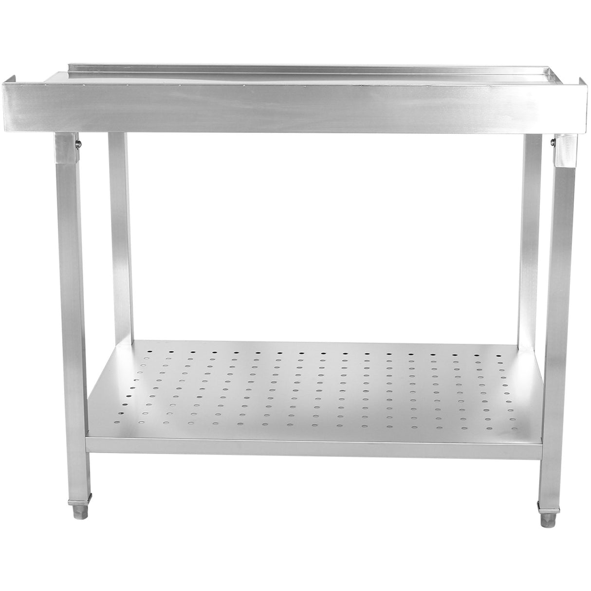 Unloading Table Left Side 1100x650x850mm With Bottom Shelf With Splashback Stainless Steel | Swb11065 L