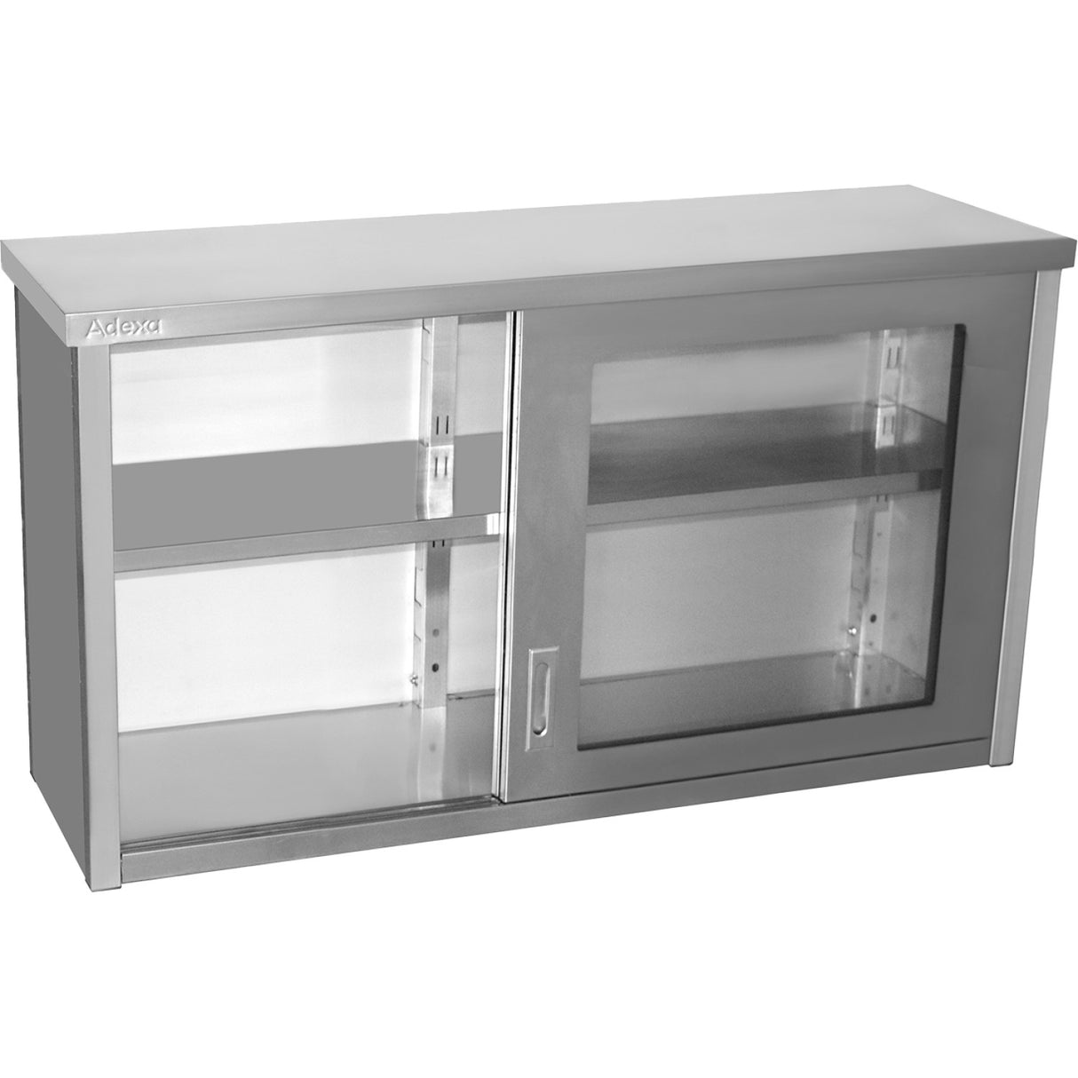 Commercial Wall Cabinet Cupboard Glass Doors Stainless Steel 1800x400x650mm | Swcgd180402