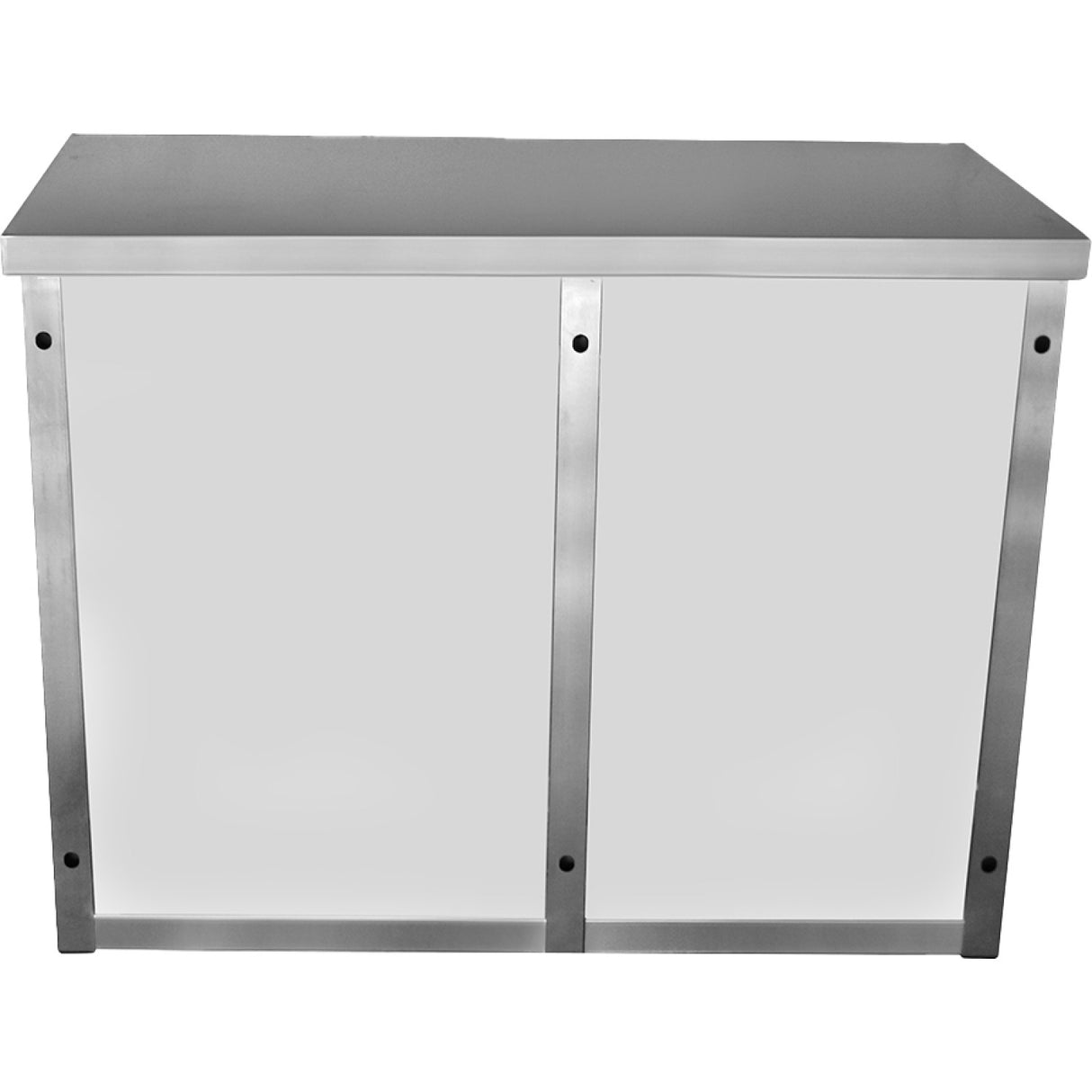 Commercial Wall Cabinet Cupboard Glass Doors Stainless Steel 1000x400x800mm | Swcgdhh100402