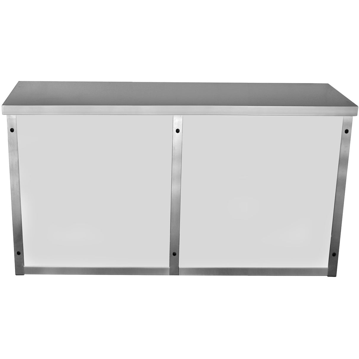 Commercial Wall Cabinet Cupboard Glass Doors Stainless Steel 1600x400x800mm | Swcgdhh160402