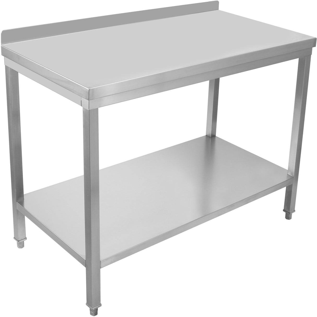 Professional Stainless Steel Work Table With Undershelf &Amp; 5cm Upstand 1200x700x950mm | Swt70120 B
