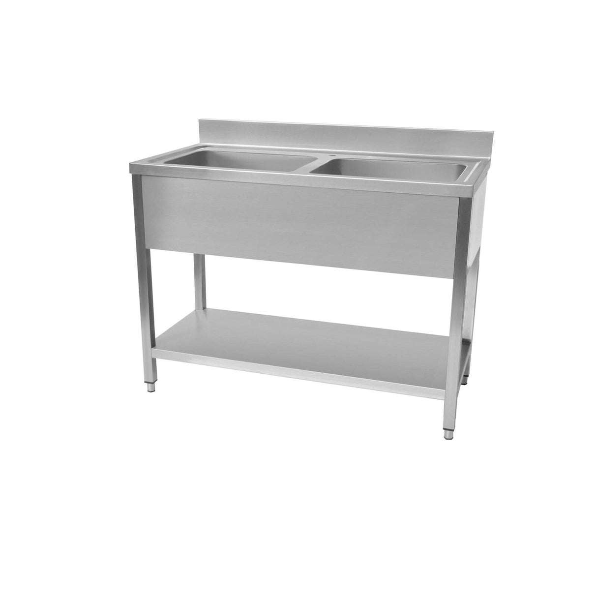 231049 - Stainless Steel Sink 1200x700mm (WxD) Double Bowl