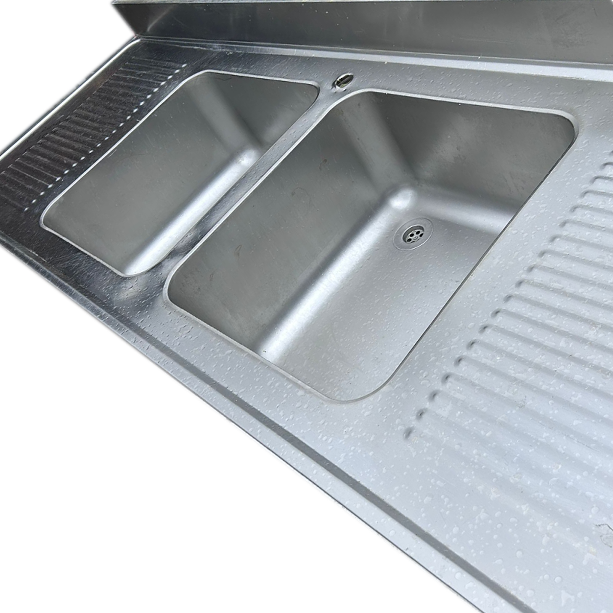 Commercial 2 bowl sink 2mt - Used