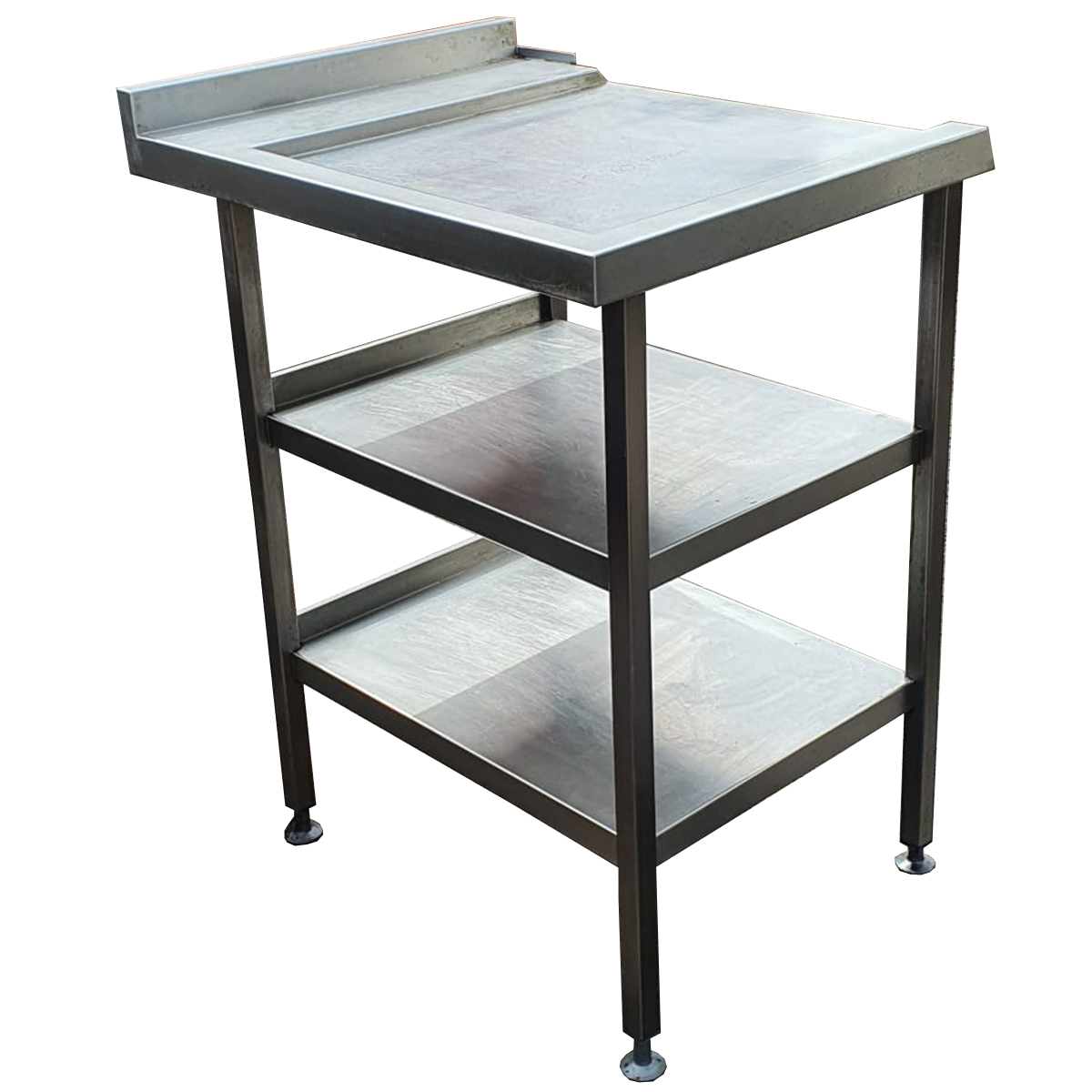 Commercial Working Table with 2 Shelf 75X60X93cm - Used