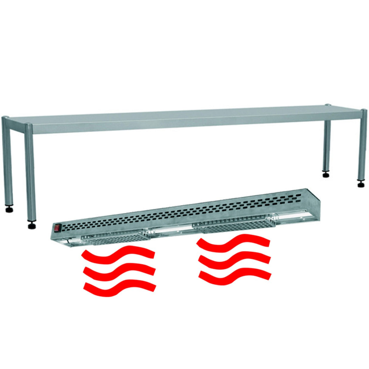 Heated Gantry With Strip Heater 1 Level Width 1600mm Height 400mm | Thab1 R164 Thkbs154