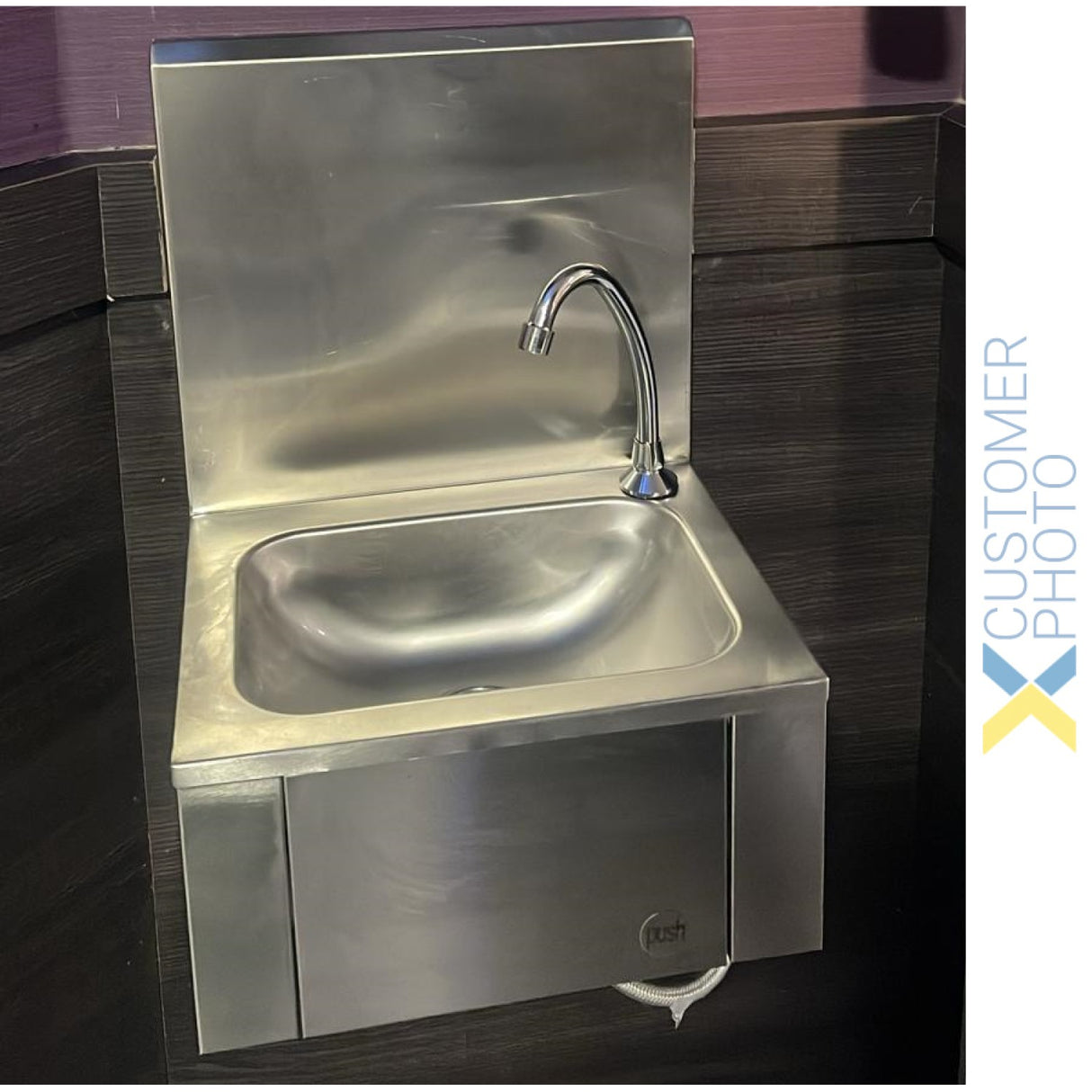 Commercial Hand Wash Sink Stainless Steel Knee Control Stainless Steel | Thhwr43