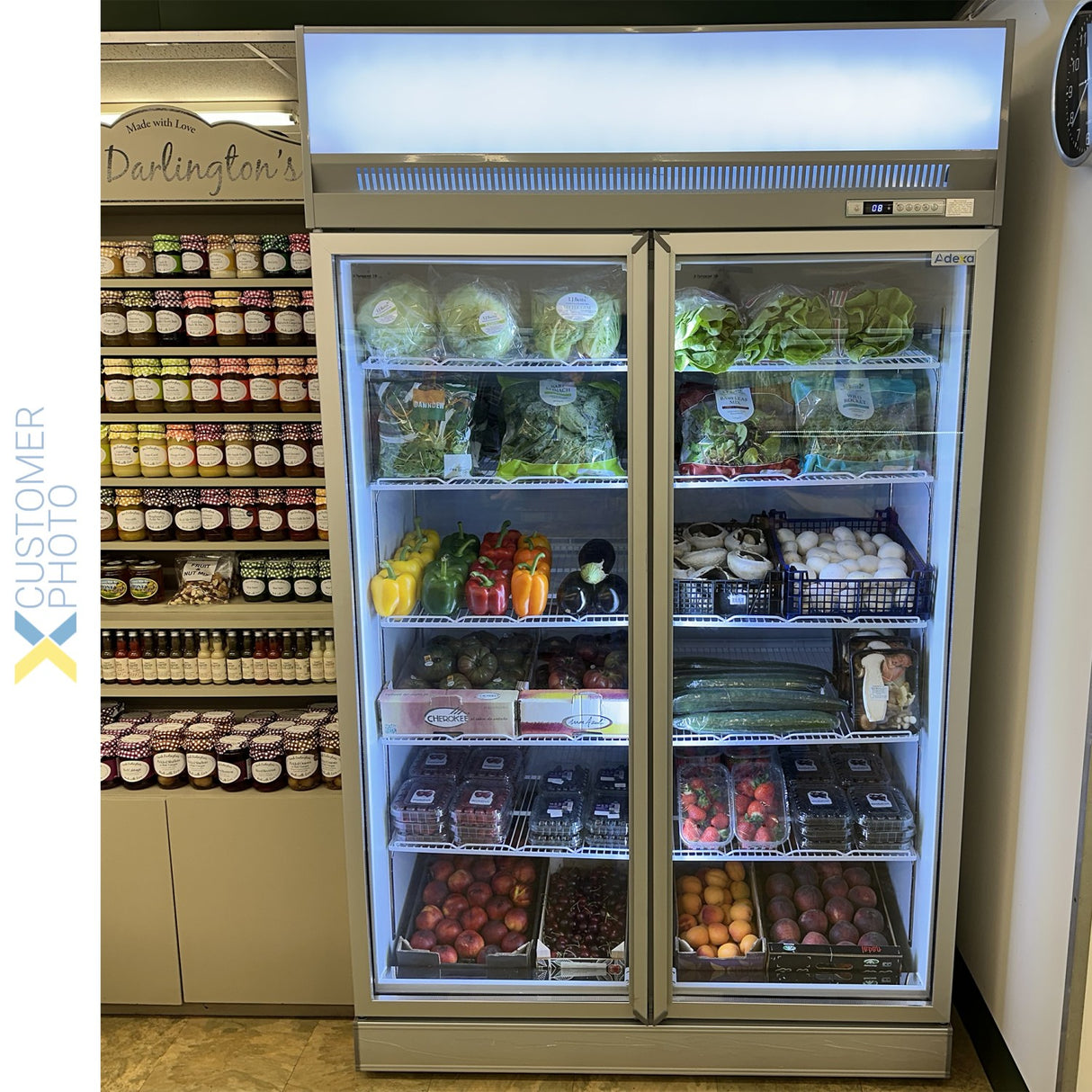 Commercial Display Cooler 1195 Litres Double Hinged Doors Top Mount | Tr101