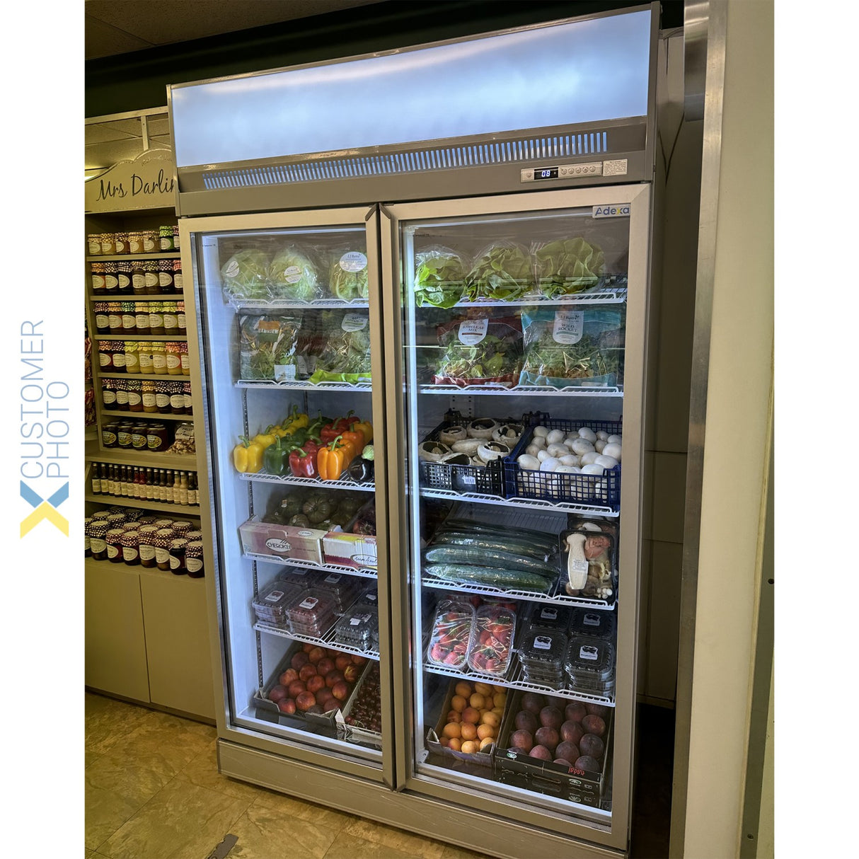 Commercial Display Cooler 1195 Litres Double Hinged Doors Top Mount | Tr101