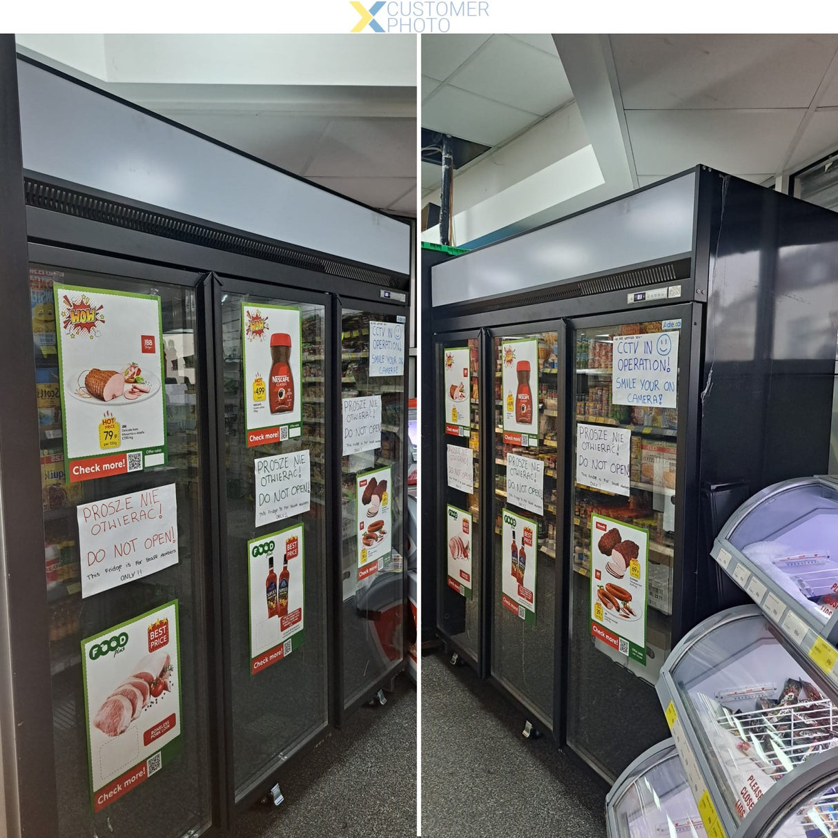 Commercial Display Cooler 1886 Litres Triple Hinged Doors Top Mount Black | Tr202 Black