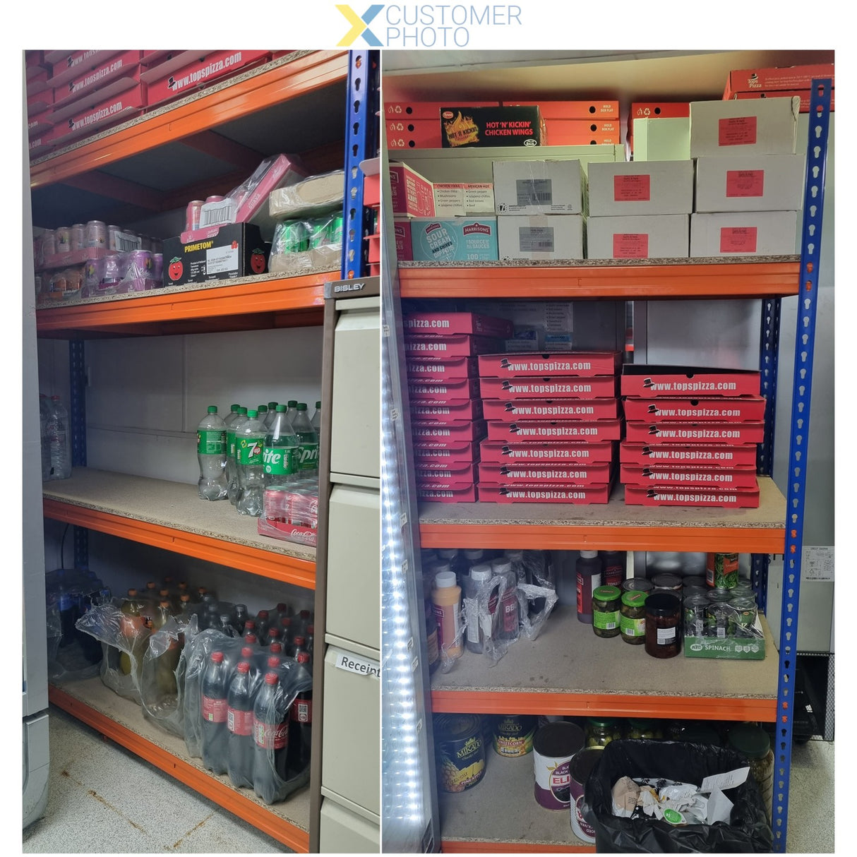 Industrial Shelving Unit Heavy Duty 1525x455x1980mm 4 Shelves 400 Kg/Shelf Powder Coated Steel | Ty4551525