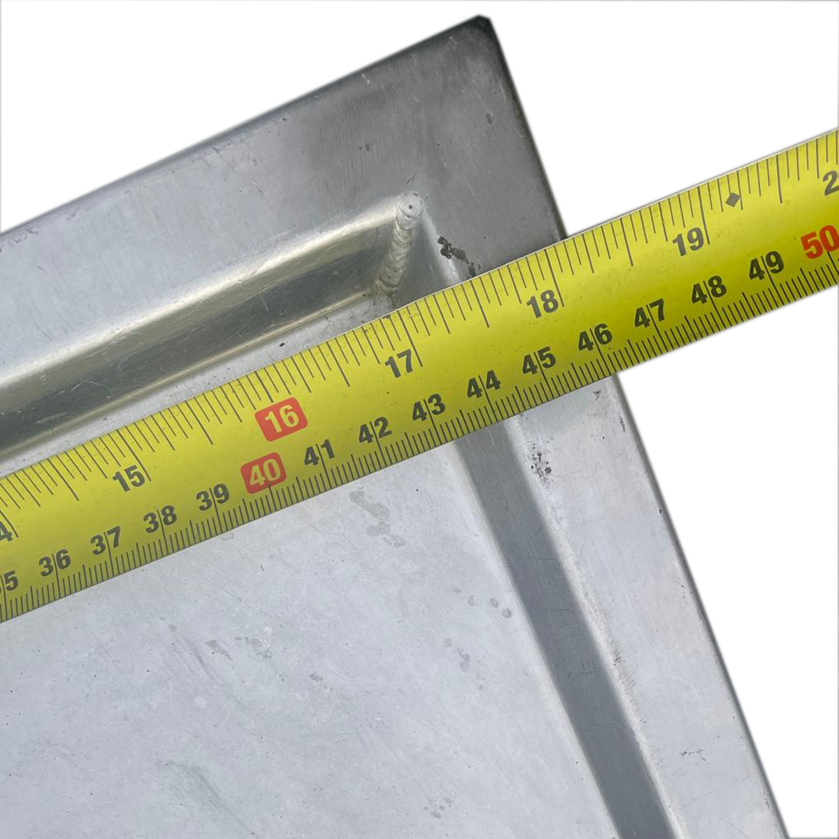 Stainless Steel Landing Table for Henny Penny | 46x40cm | Oil Spill-Proof | With Wheels - Used