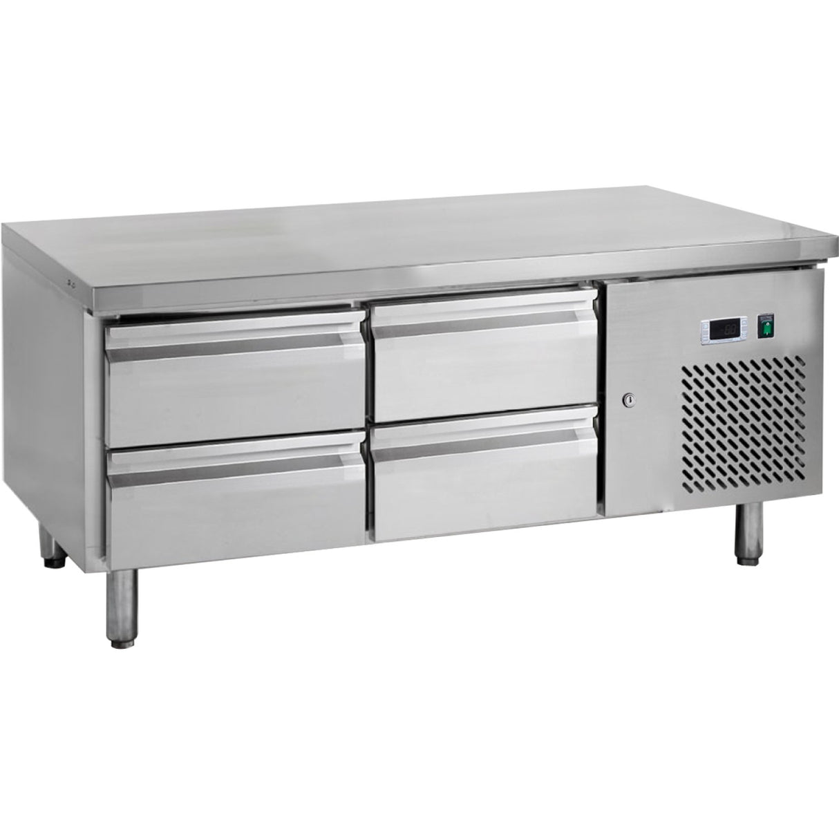 Low Refrigerated Counter 2 Drawers 2 Doors Depth 700mm | Ugn3110 Tn
