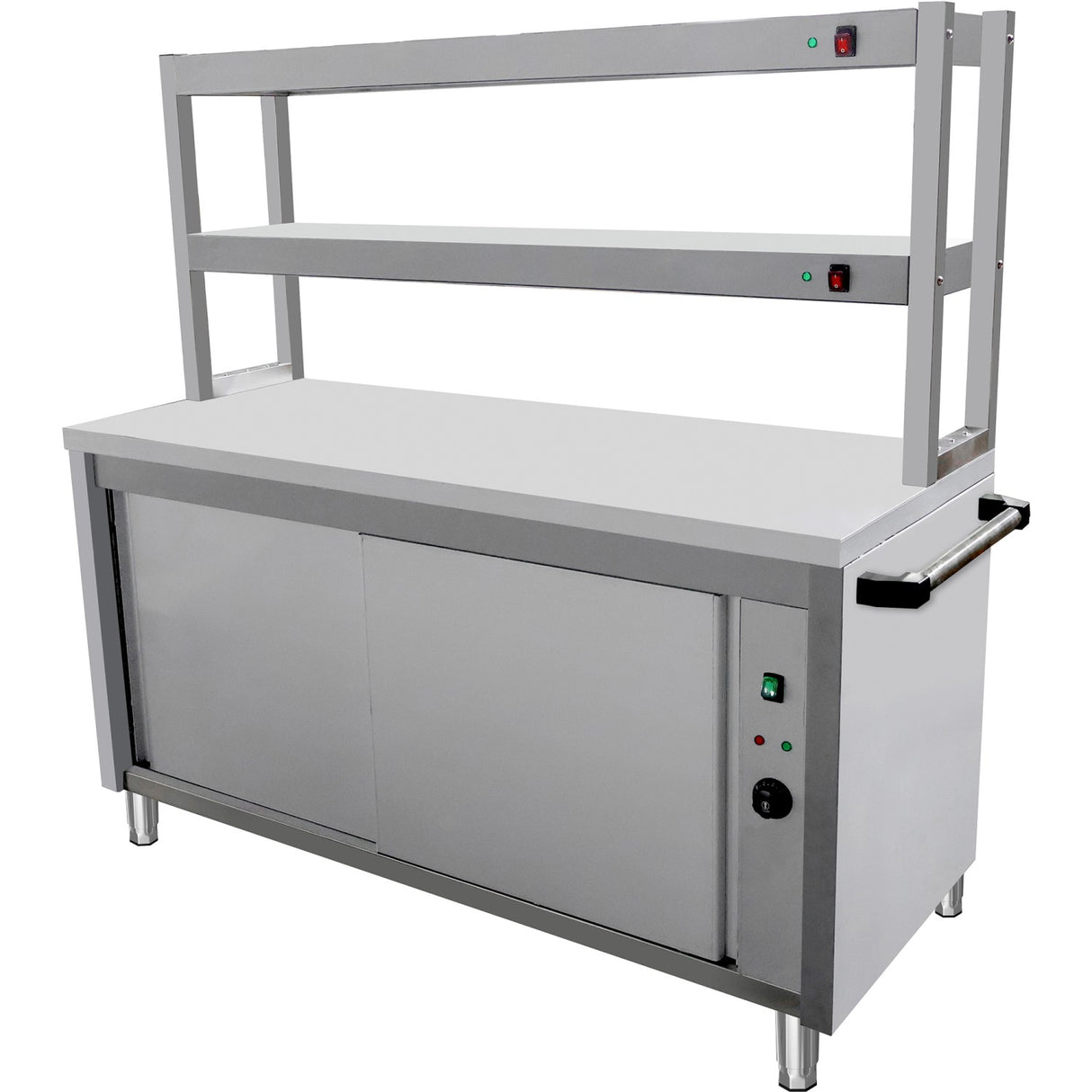 Commercial Bain Marie With 2 Layer Heated Gantry Warmer 1200x600x1500mm | Vmgn3 A2 H