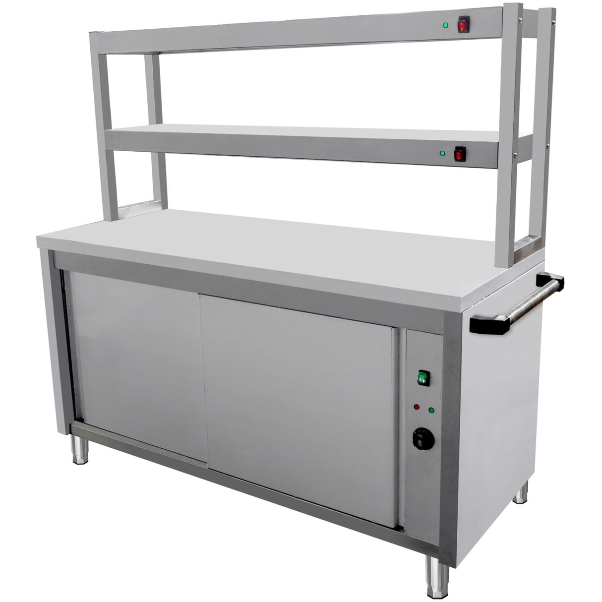 Commercial Bain Marie With 2 Layer Heated Gantry Warmer 1800x600x1500mm | Vmgn5 A2 H