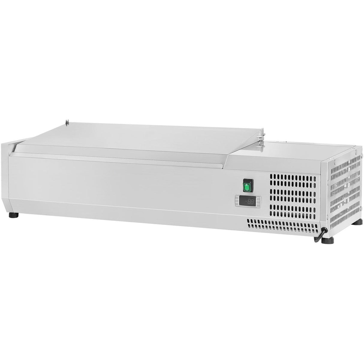 Refrigerated Servery Prep Top 1200mm 5x Gn1/4 Depth 330mm Stainless Steel Lid | Thvd1200/330