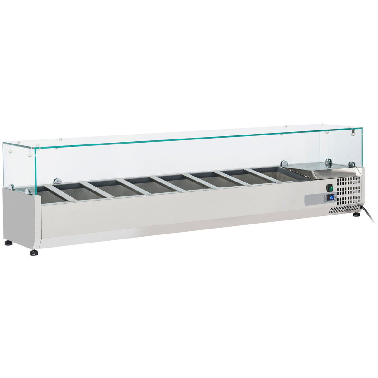 Refrigerated Servery Prep Top 1800mm 9x Gn1/4 Depth 330mm | Thv1800/330