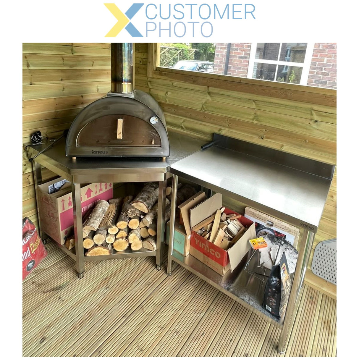 Commercial Work Table Corner Unit Stainless Steel Sides 600mm | Vt106 C