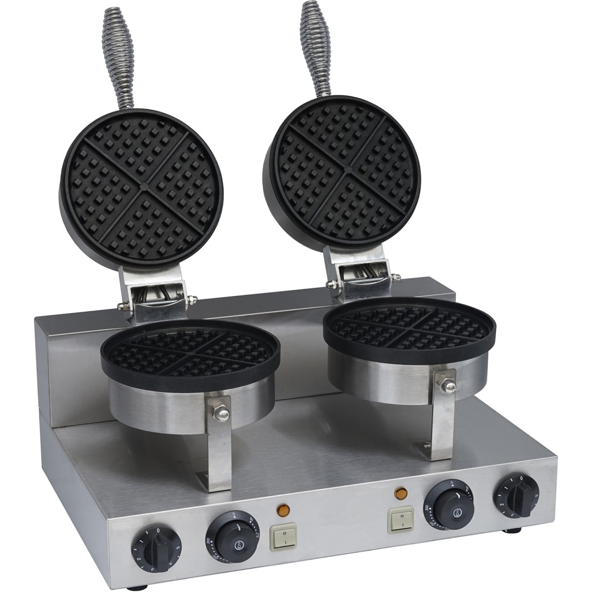 Commercial Waffle Maker Double Round |  Wb2
