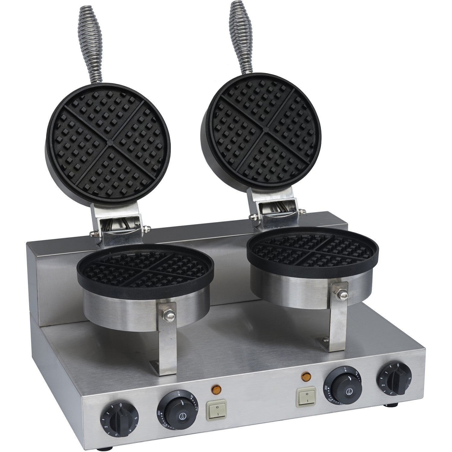 Commercial Waffle Maker Double Round |  Wb2