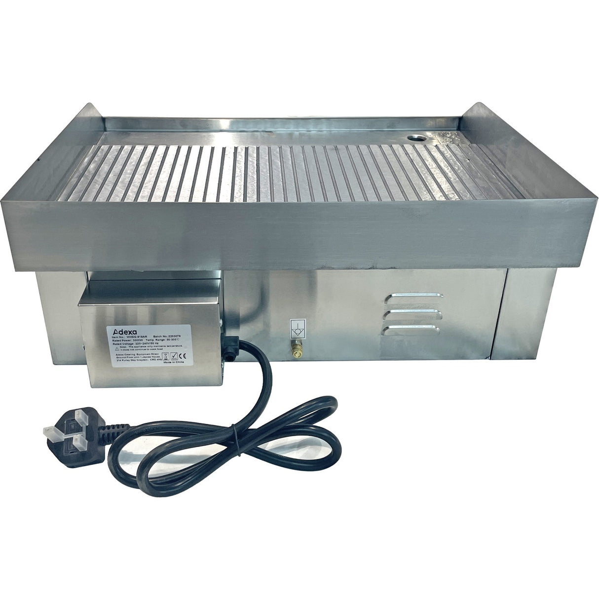 Commercial Griddle Ribbed Medium 1 Zone 3k W Electric | Wheg818 Ar