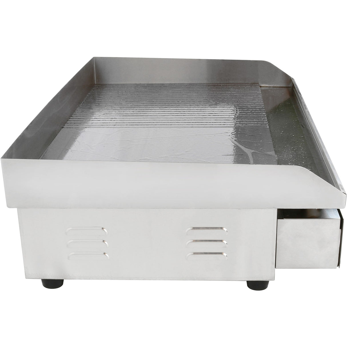 Commercial Griddle Smooth/Ribbed 728x393mm 2 Zones 4.4k W Electric | Wheg820 Afr