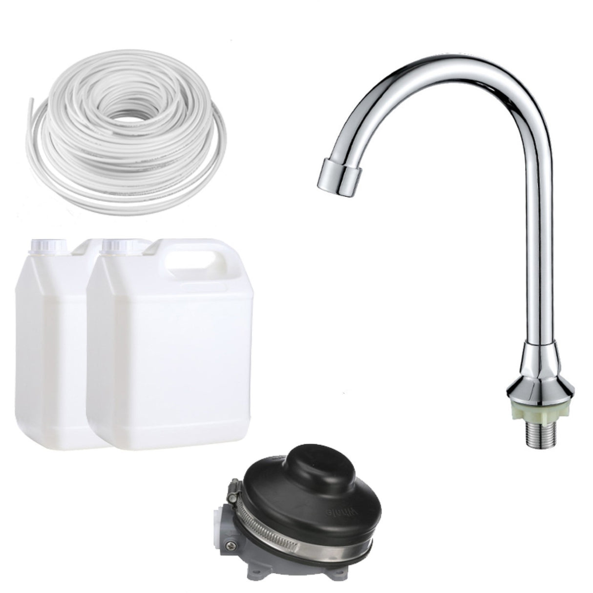 Foot Operated Mobile Wash Basin With Backsplash &Amp; Castors Stainless Steel | Whf278