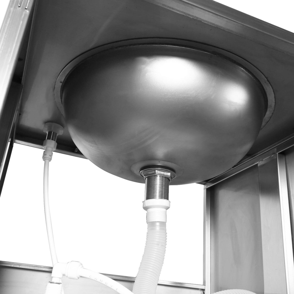 Foot Operated Economic Mobile Wash Basin With Backsplash &Amp; Castors Stainless Steel | Whf278 E