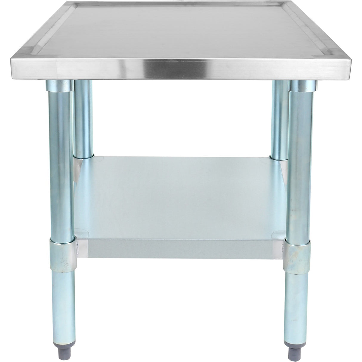 Stainless Steel Commercial Equipment Stand With Galvanised Undershelf &Amp; Marine Edges 1000x600x600mm | Whmt60100