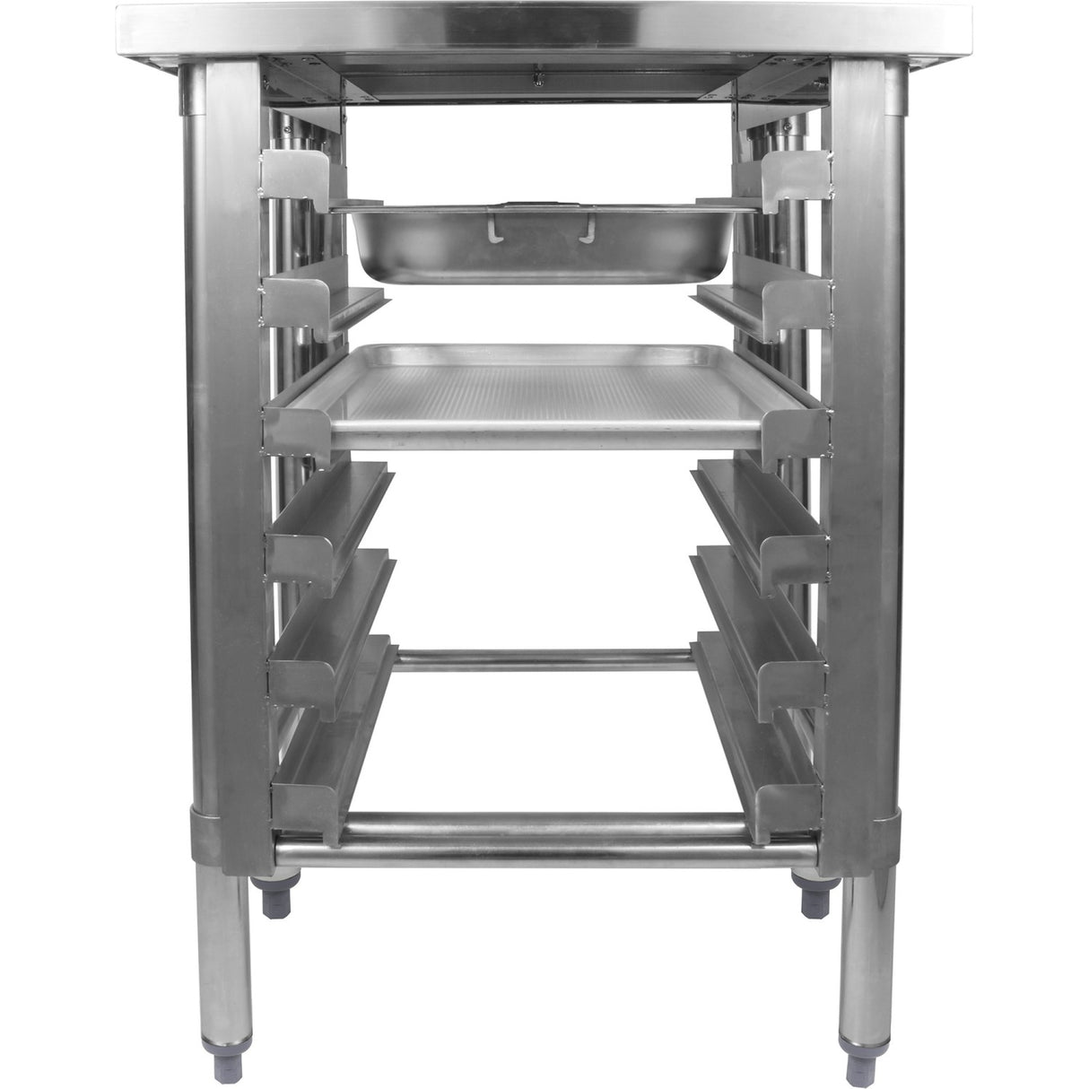 Commercial Equipment Stand With 6 Tier Tray Rack Gn1/1 Marine Edges 1200x700x900mm | Whmtr70120