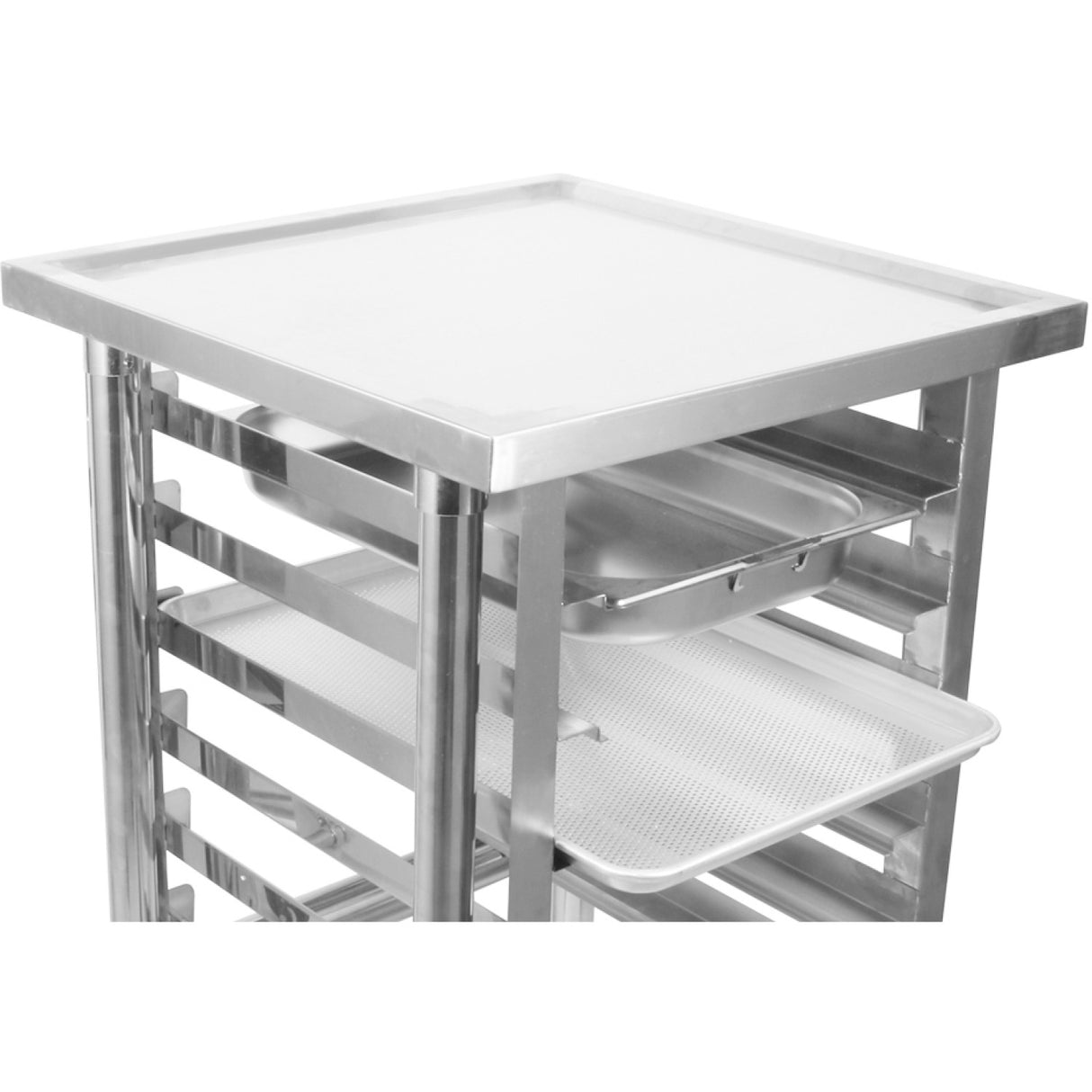 Commercial Equipment Stand With 6 Tier Tray Rack Gn1/1 Marine Edges 800x600x900mm | Whmtr6080