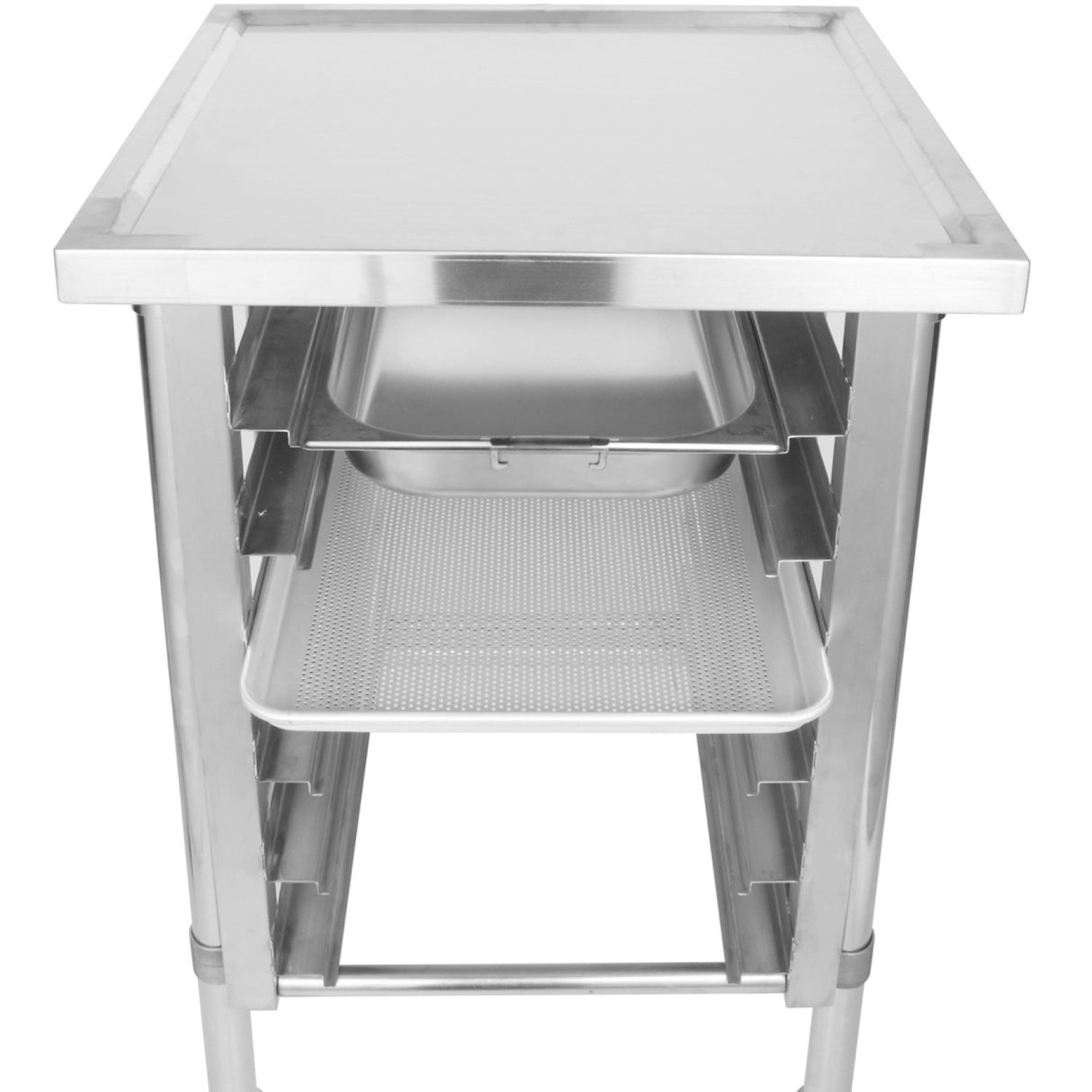 Commercial Equipment Stand With 6 Tier Tray Rack Gn1/1 Marine Edges 800x600x900mm | Whmtr6080