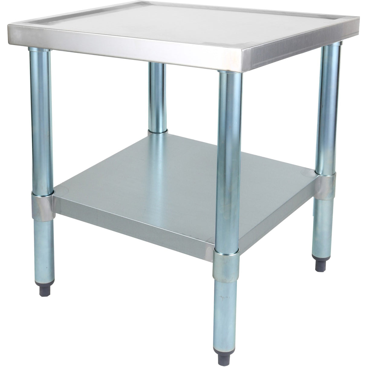 Stainless Steel Commercial Equipment Stand With Galvanised Undershelf &Amp; Marine Edges 800x700x600mm | Whmt7080