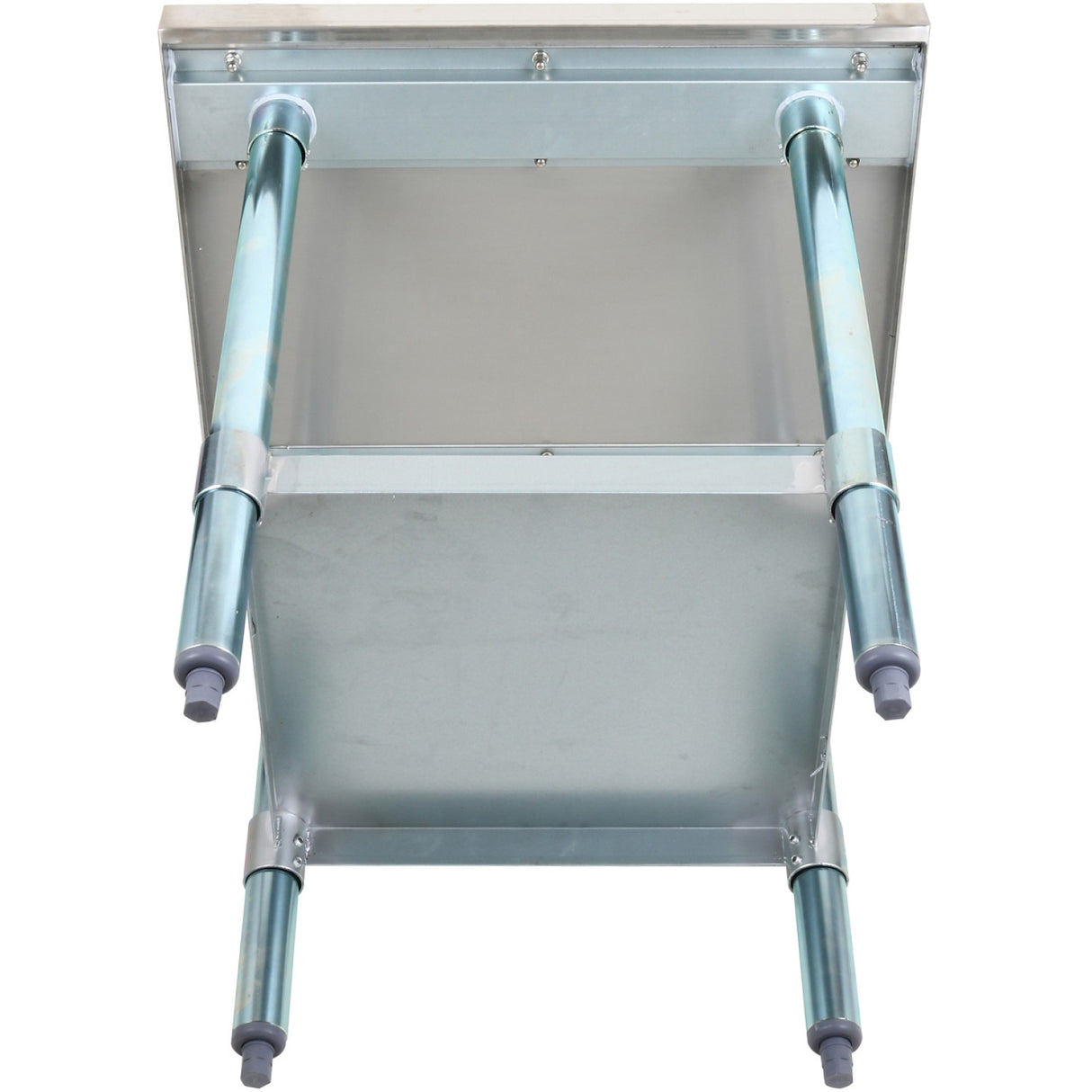 Stainless Steel Commercial Equipment Stand With Galvanised Undershelf &Amp; Marine Edges 1000x700x600mm | Whmt70100