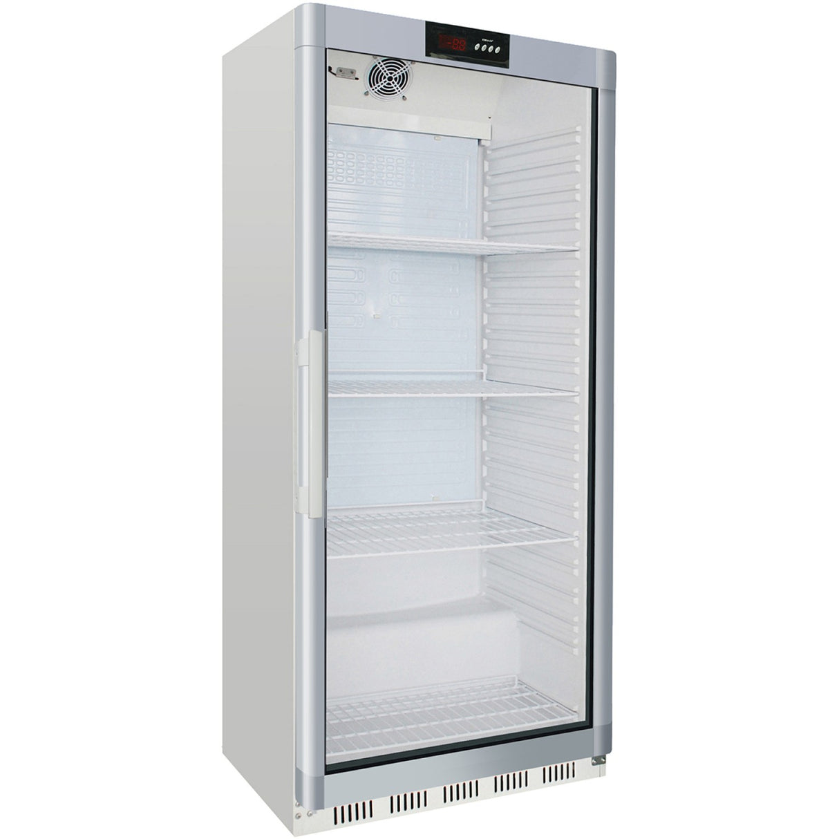 600lt Commercial Refrigerator Upright Cabinet White Single Glass Door Ventilated Cooling | Wr600 G