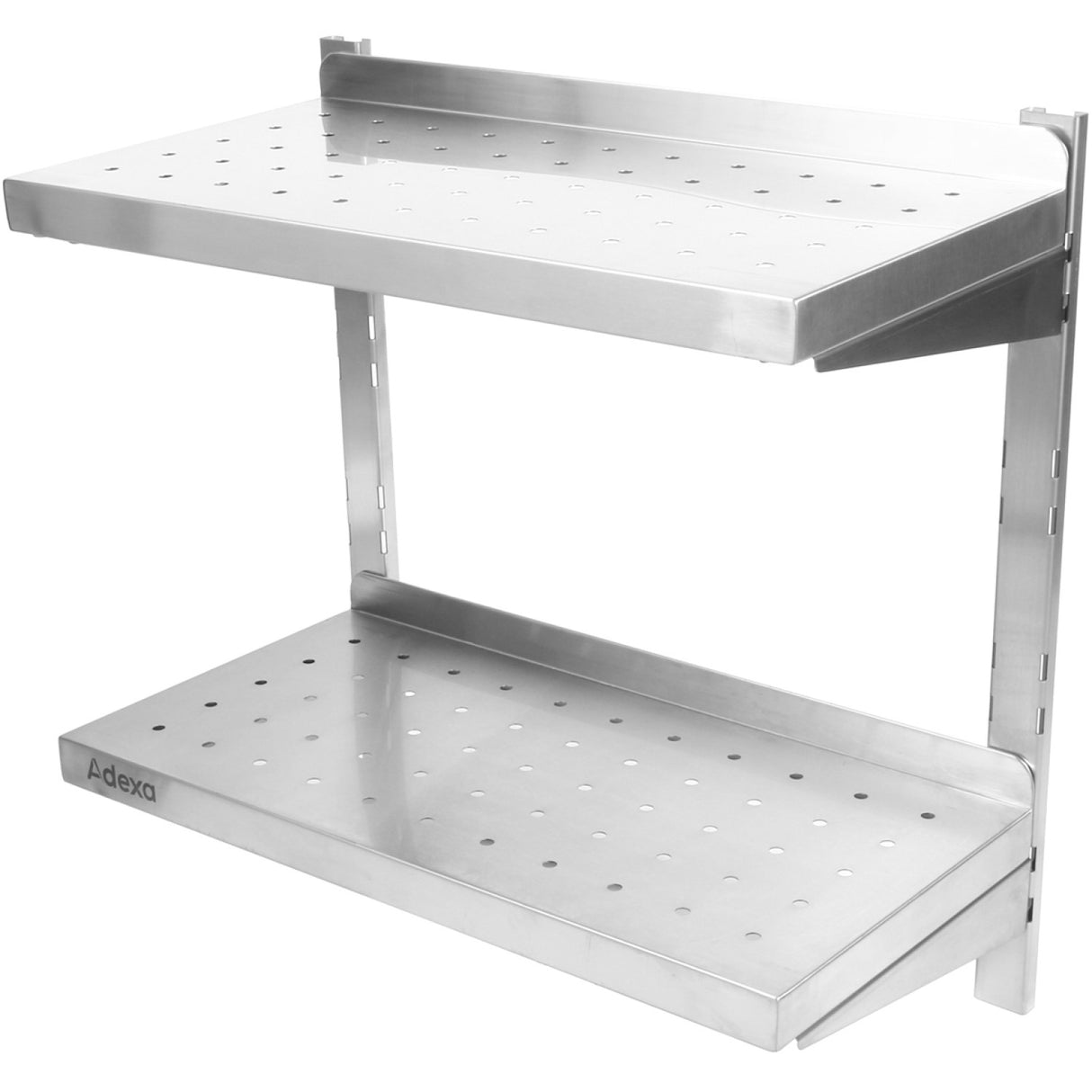 Wall Shelf Perforated 2 Tiers Stainless Steel 2000x400x600mm | Wswb40200 P